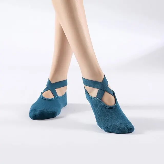 Women Non-Slip Pilates Socks – Breathable Grip Yoga & Barre Socks