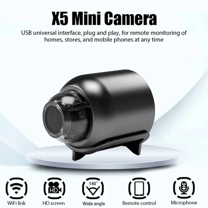 1080P Mini Surveillance Camera | Wireless Night Vision & Motion Detection