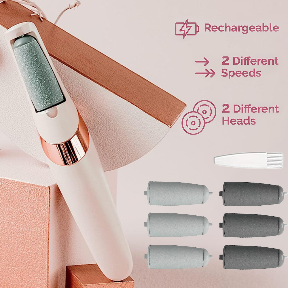 Professional Electric Pedicure Tool Film Foot Dead Skin Callus Remover Feet Exfoliator Pumice Stone Device for Heel