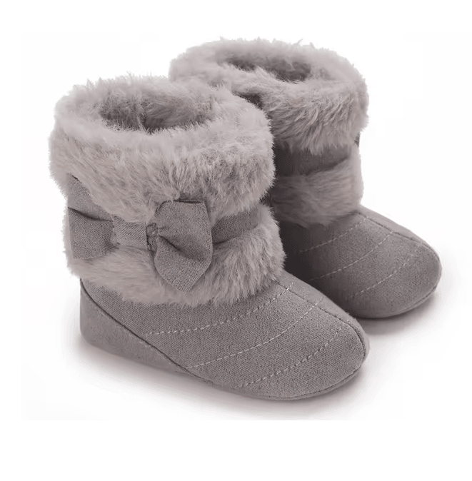 Baby Girl Winter Plush Soft Sole Boots Warm Non Slip Toddler Shoes