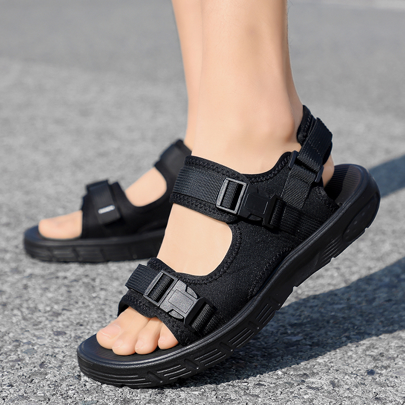 Summer Mens Sandals, Non-Slip Wear-Resistant Sports Shoes, Soft-Soled Driving Sandals, Cool Beach Outer Wear