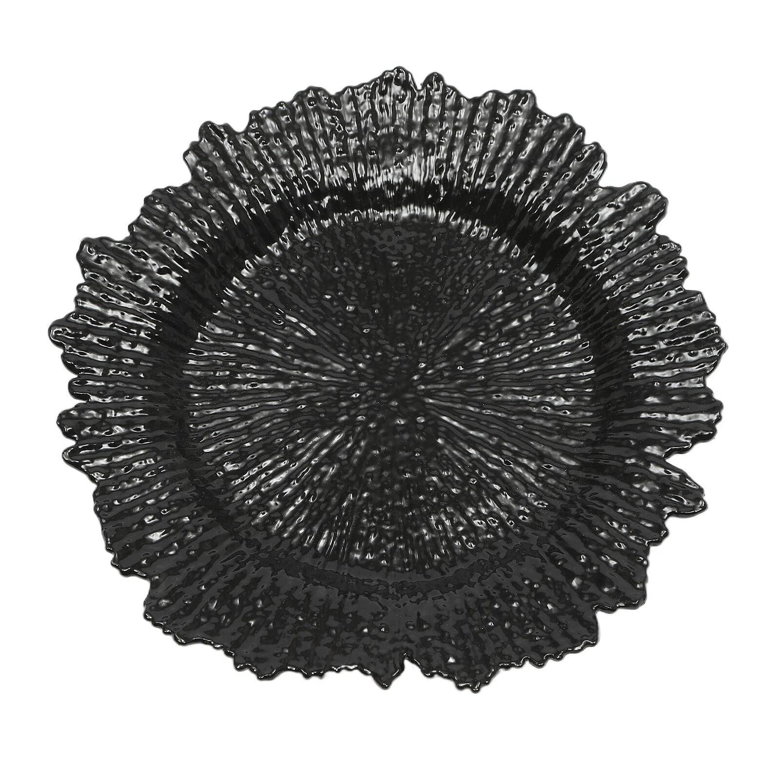 Round Plastic Reef Plates, Modern Charger Plates, Dinner Plates