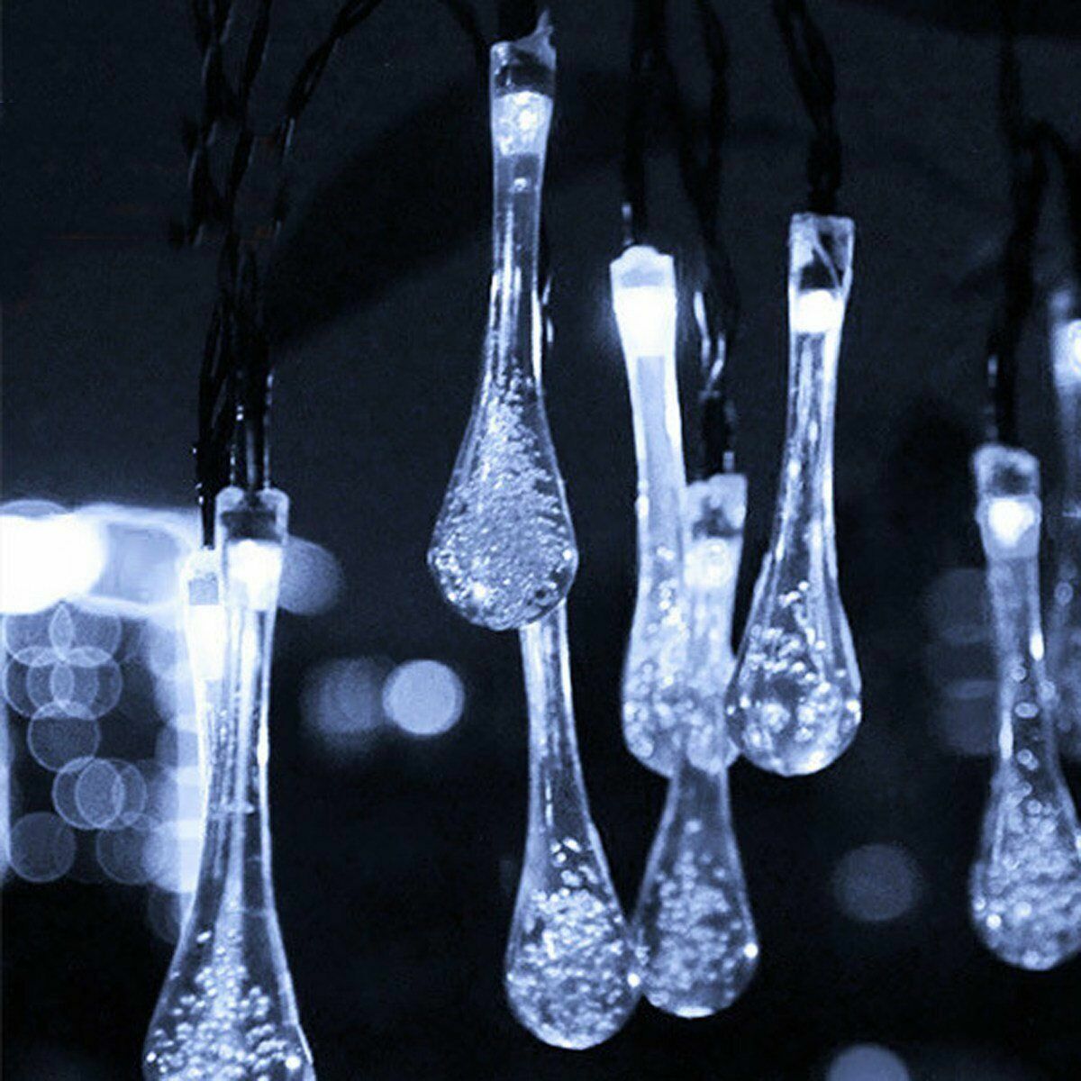 Solar Powered LED String Lights Patio