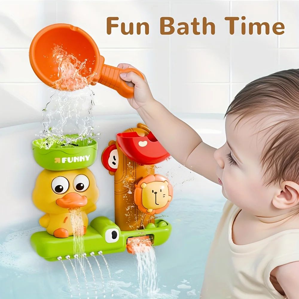 Duckling Suction Water Wheel Bath Toy for Babies & Toddlers