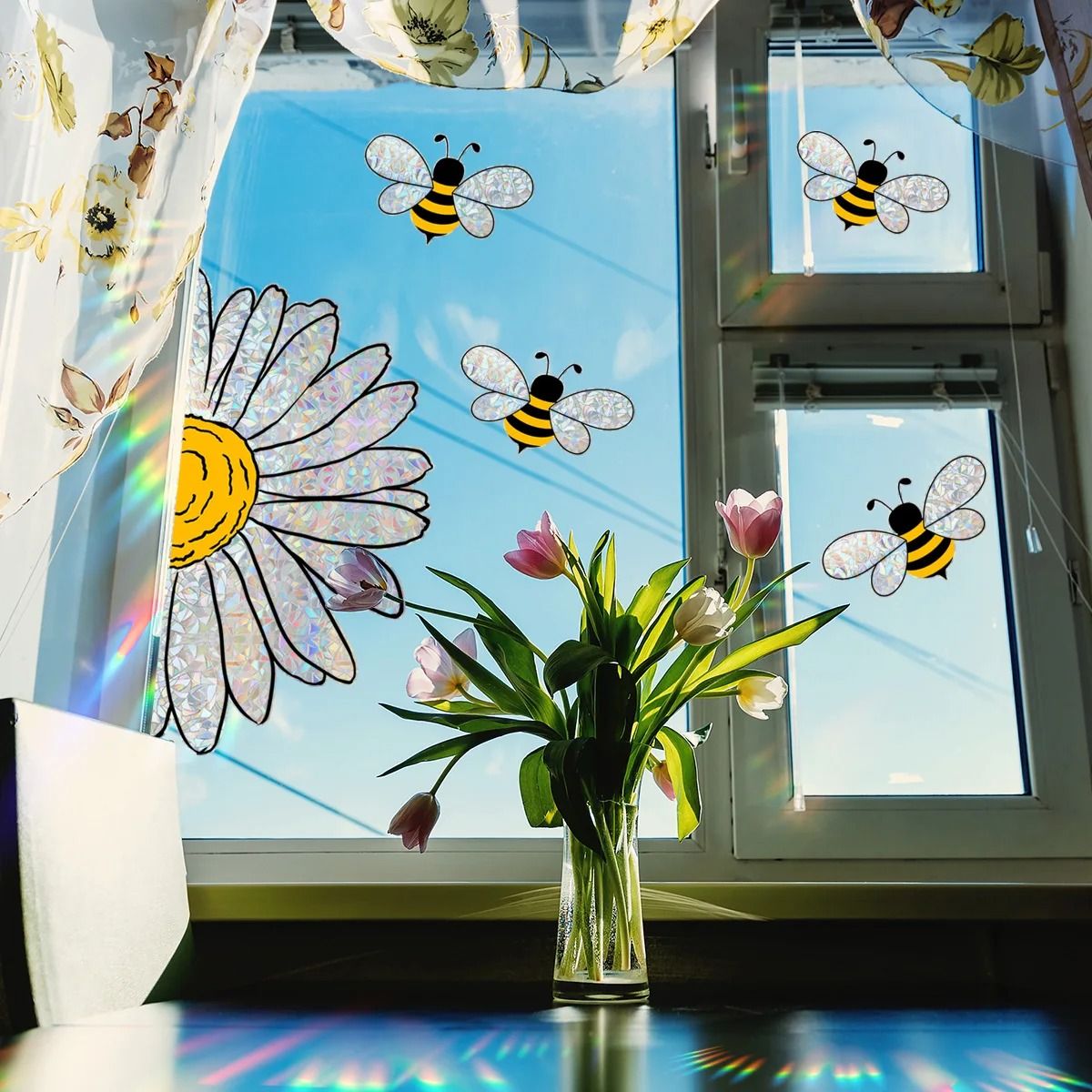 Prismatic Narrative Sculpture – High-Definition Bee Sunflower Architectural Film