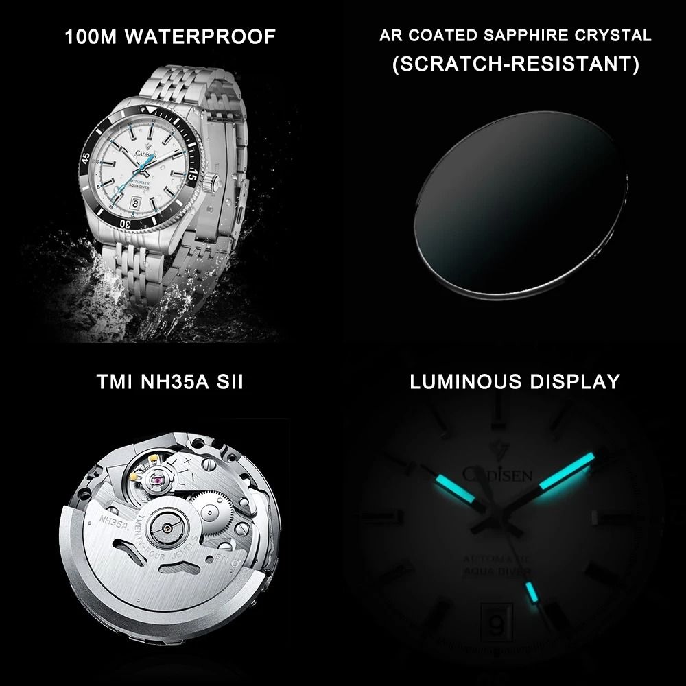 Japanese Automatic Divers Watch – Luxury NH35A Movement Ceramic Bezel Timepiece