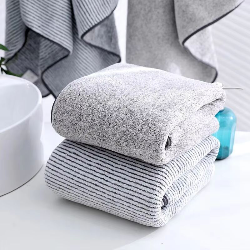 Thick Microfiber Body Bath Towel – Large Quick-Dry Spa and Gym Shower Towel