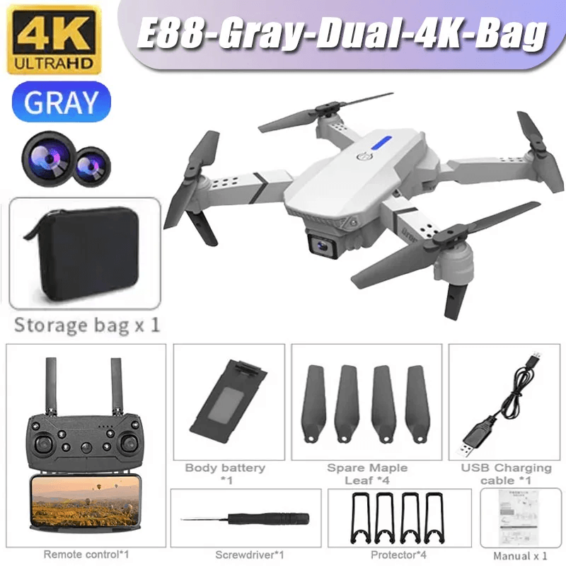 E99 Pro Drone with 6K Camera and Altitude Hold Quadcopter
