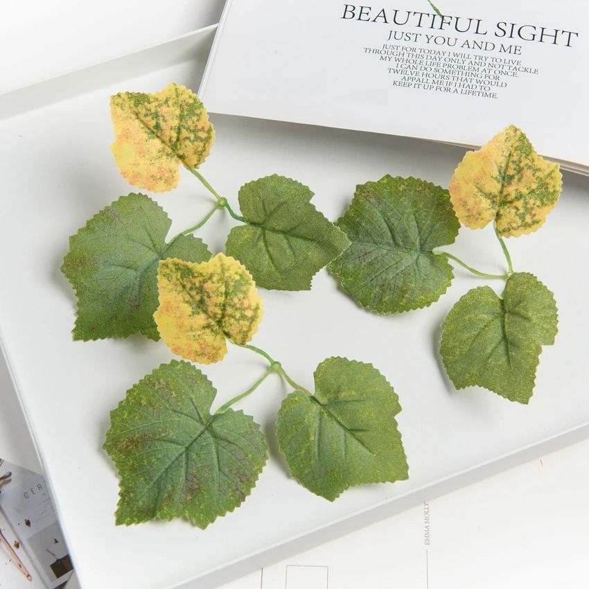 Artificial Grape Leaf Collection – High-Definition Botanical Texture Sculpture
