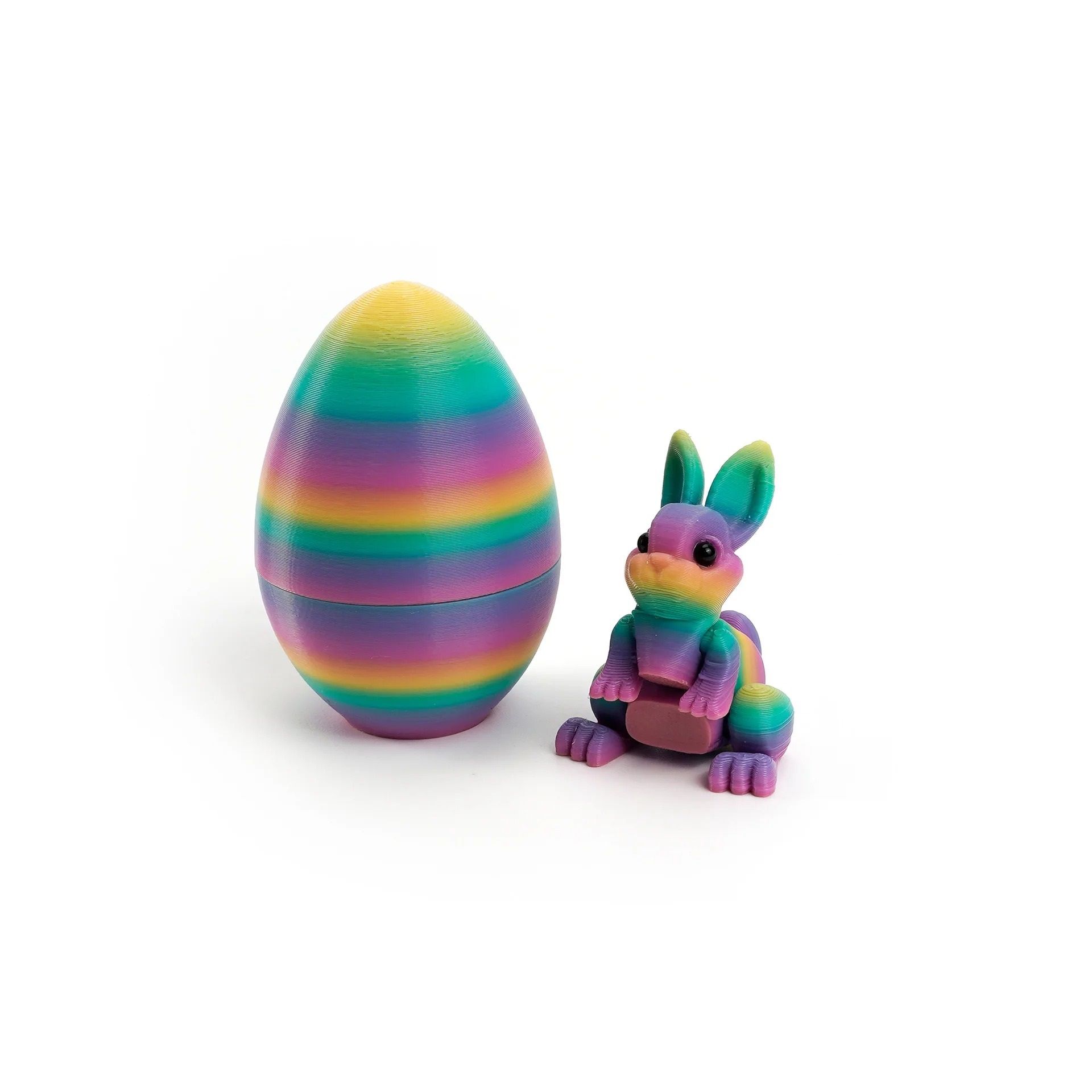 Architectural 3D-Printed Easter Rabbit Figurine