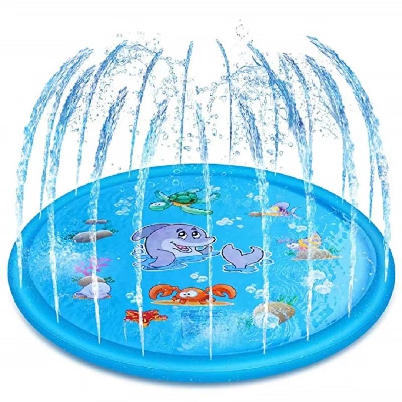 SplashZone Inflatable Sprinkler Play Mat for Kids – Outdoor Water Fun