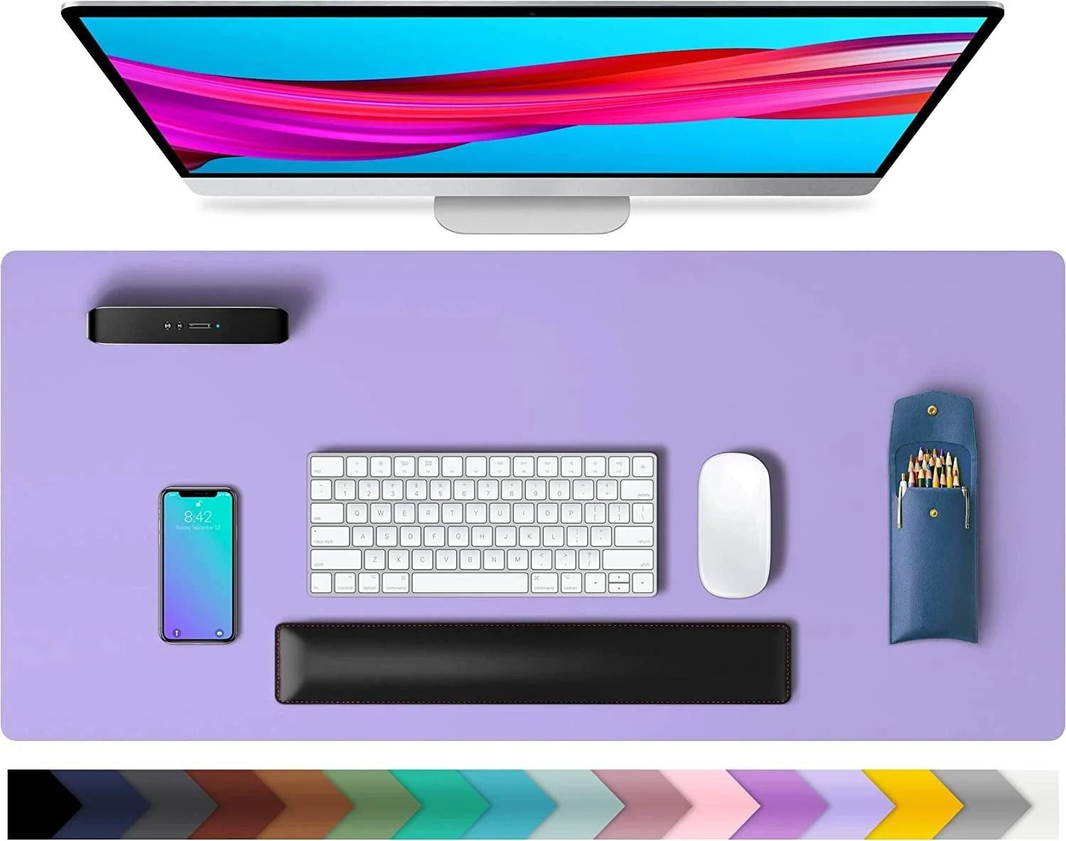 PU Leather Desktop Hub and High-Fidelity Surface Regulation Architecture