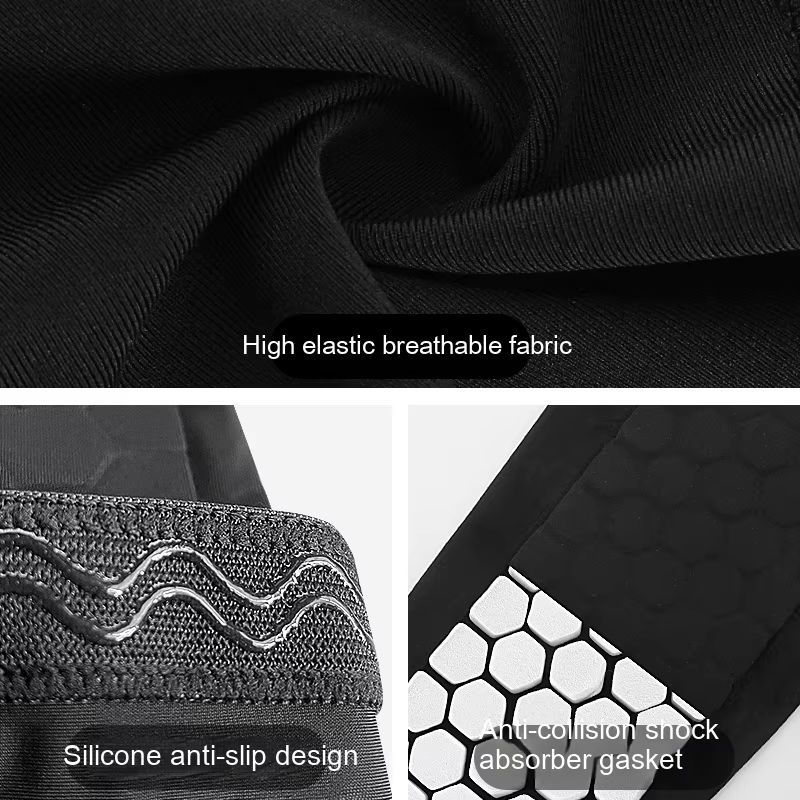 Honeycomb Shin Guards Leg Sleeves – Shockproof Soccer Protection with Anti-Slip Grip