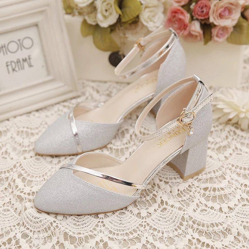 Sexy Sequins Women Shoes, Golden Party Night Club Pumps, Women's High Heels, Fashion High Quality Women Sandals