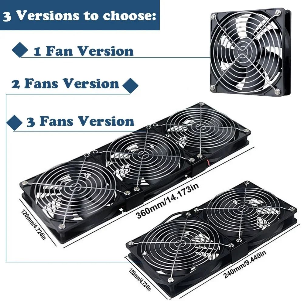 High Speed Exhaust Fan 4.72 Inch with Adjustable Controller