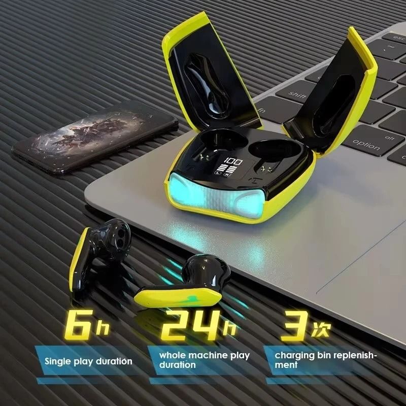 Wireless Bluetooth Gaming Earbuds with Low Latency and Long Battery Life