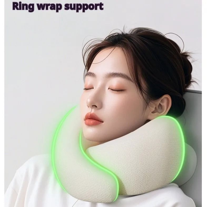 Memory Foam Neck Support Pillow Contour U Shape Travel Back Home Use