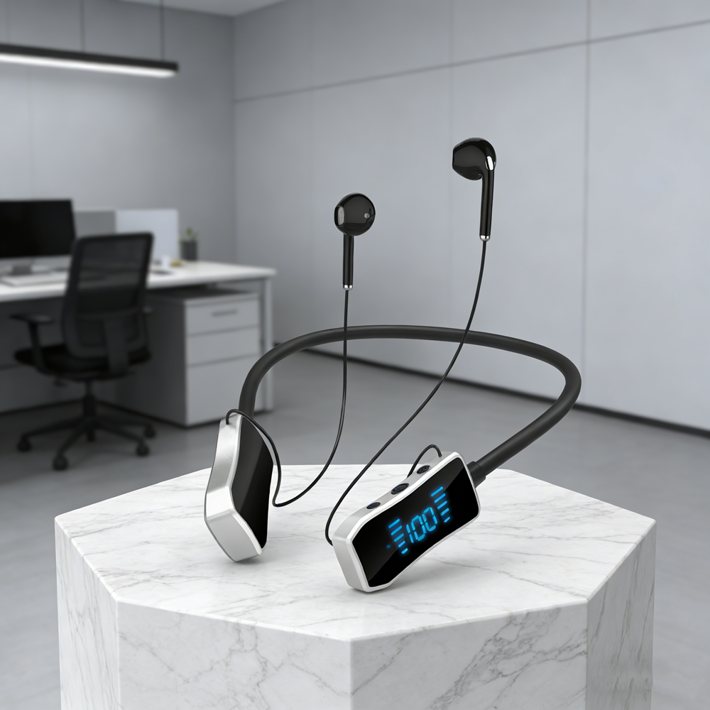 Magnetic Neckband Bluetooth Headphones for Sport Calls