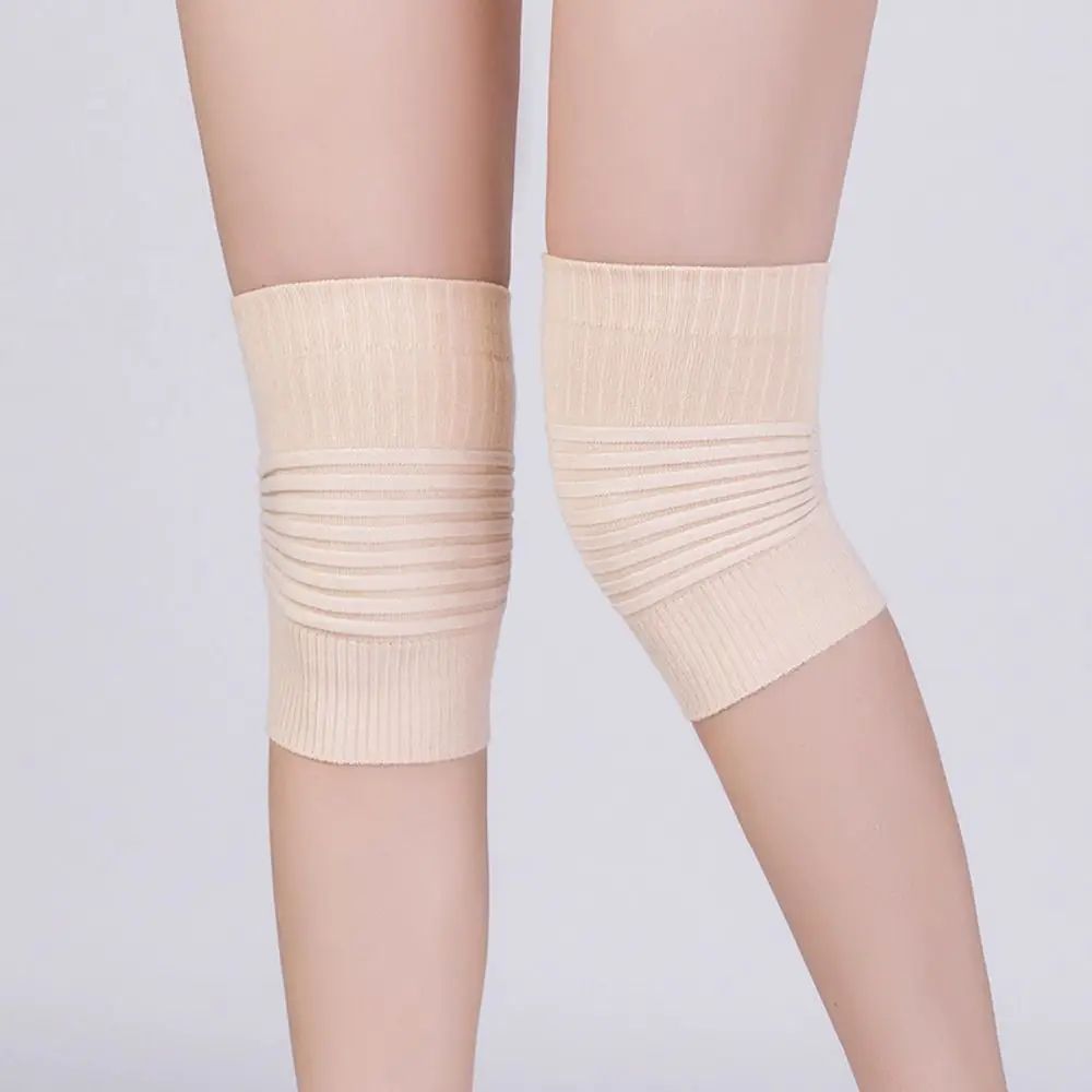 Cotton Stripe Knee Compression Sleeve – Breathable Sports Knee Support Brace (Unisex)