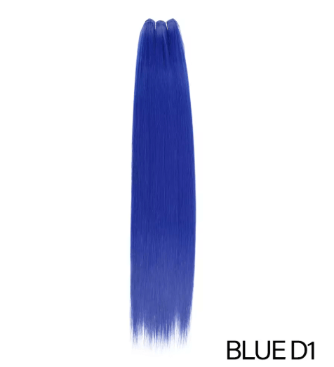 32-Inch Ombre Straight Synthetic Hair Bundle, 200g High-Temperature Fiber (27/613, Brown, Grey, M618)
