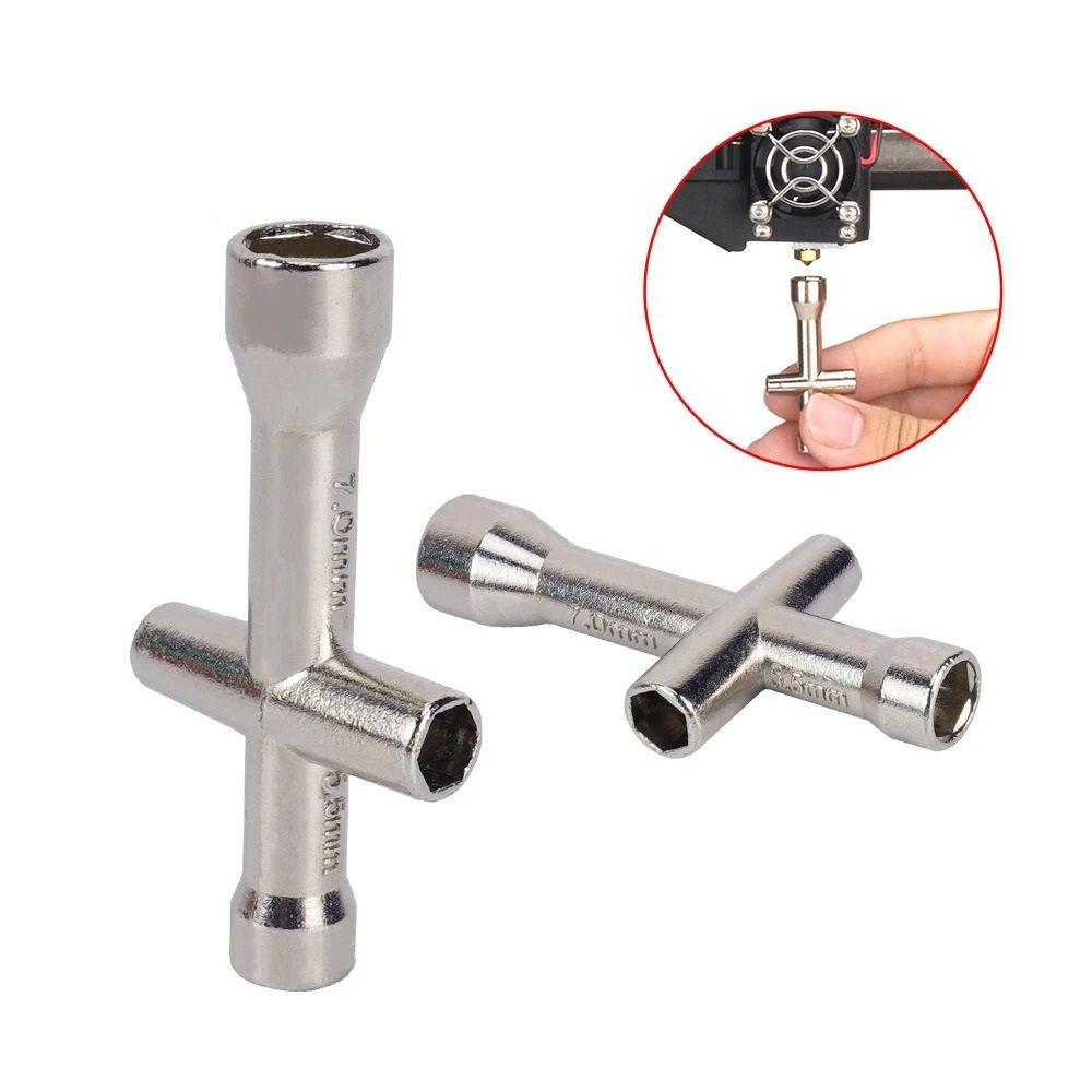 Multi Function 3D Printer Nozzle Tool 4 in 1 Screw Nut Wrench Set