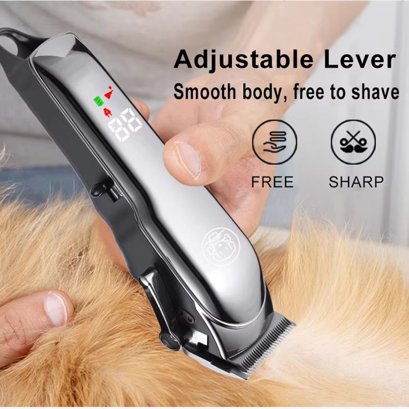 Professional Pet Grooming Clipper – Quiet Dog Hair Trimmer and Cat Shaver with Complete Grooming Kit