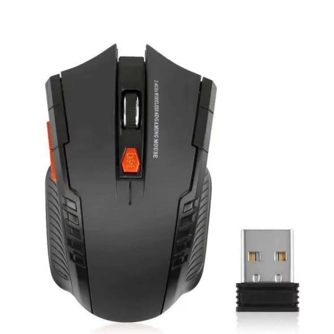 2.4G Wireless Gaming Mouse with 1600DPI – 6 Buttons Optical Mouse for PC & Laptop
