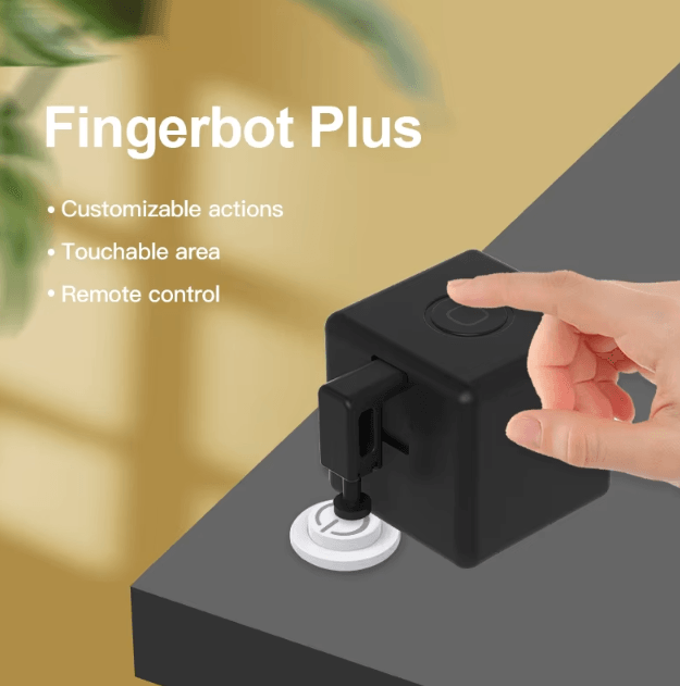 Tuya ZigBee Smart Fingerbot Switch Bot – Wireless Button Pusher Robot for Garage, Curtains & Appliances with Alexa & Goo