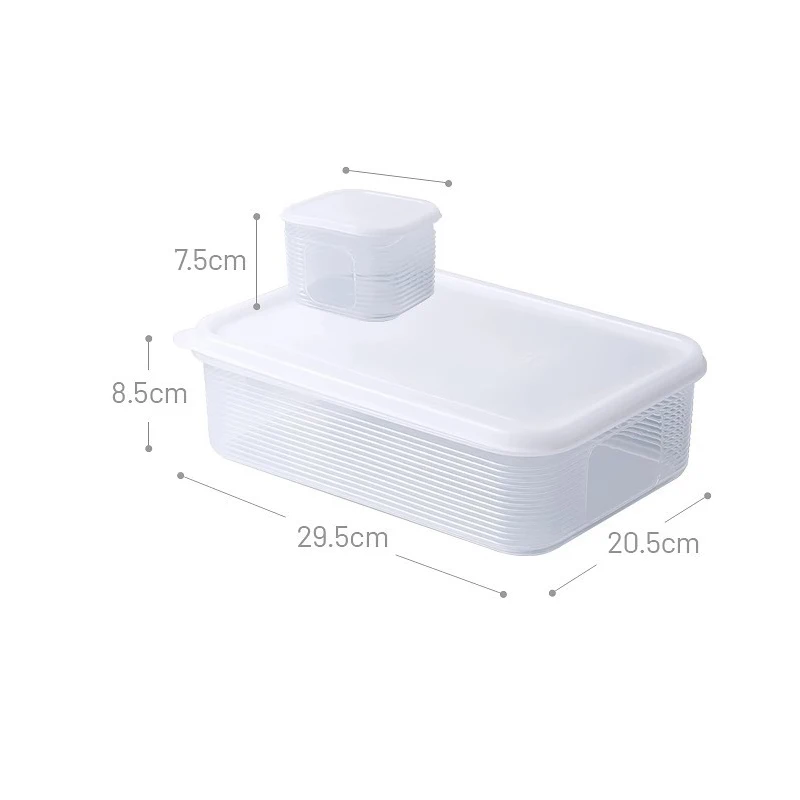 FreshLock Grid Food Storage Container for Fridge Organization Vegetable Fresh Keeping