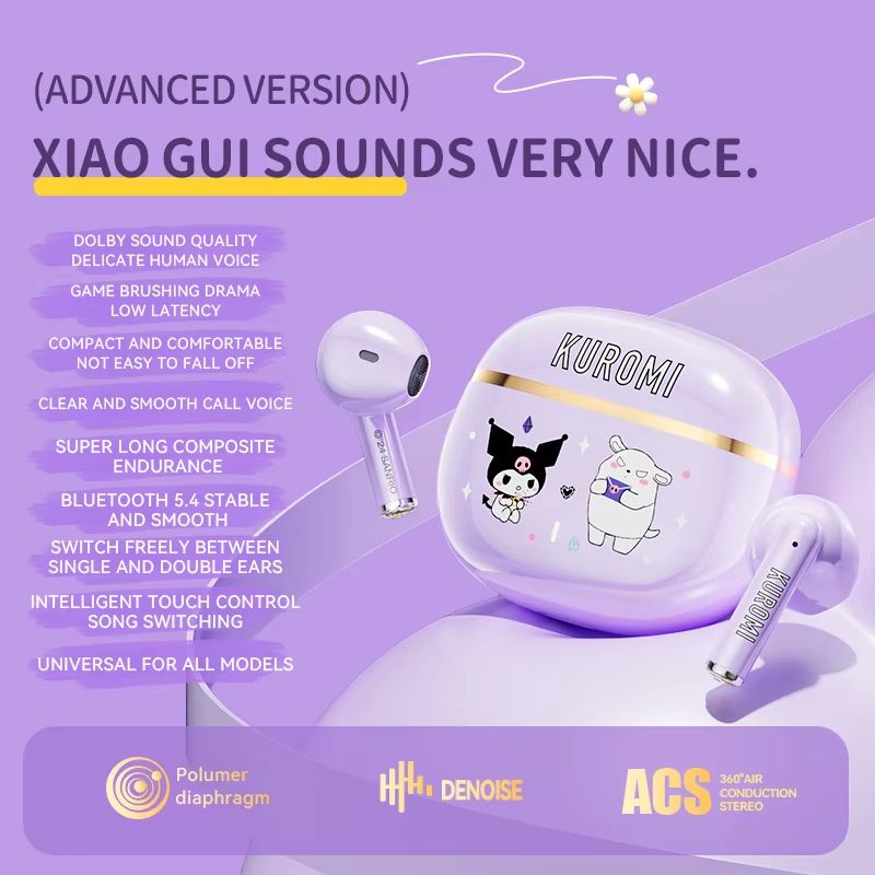 BL65 Bluetooth 5.4 HiFi Wireless Earbuds with Touch Control