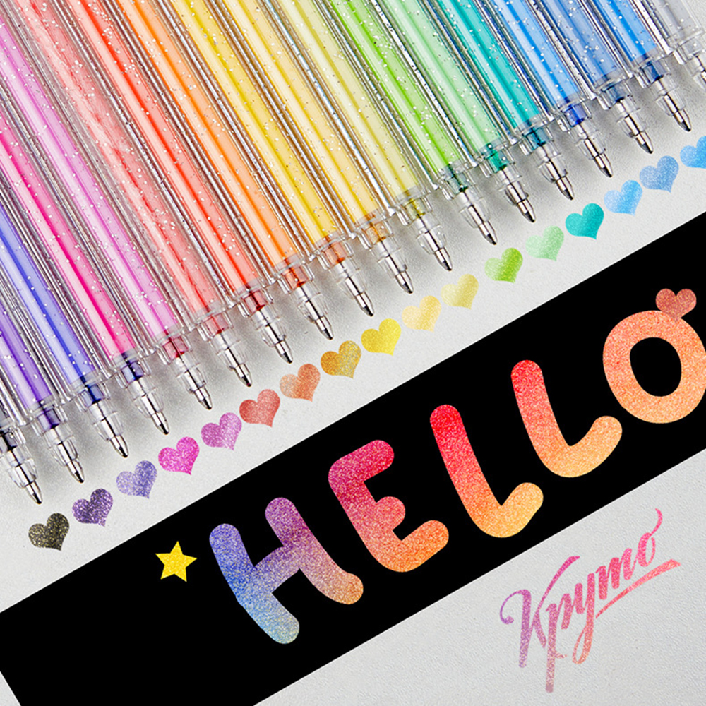 Metallic Gel Pens Quick Dry, Glitter Gel Markers for Cardstock, Diary Drawing, Marking, Coloring DIY Art Projects