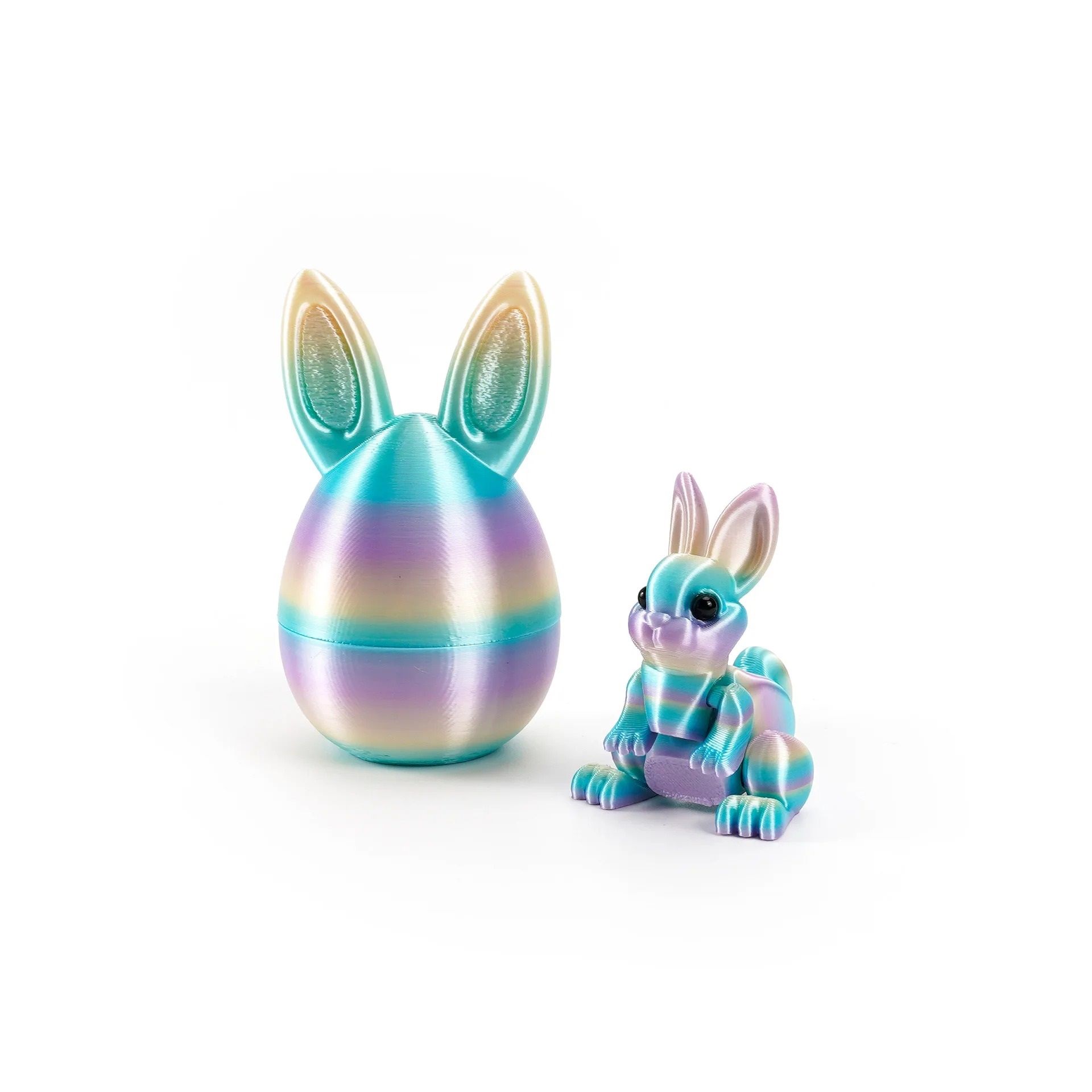 Architectural 3D-Printed Easter Rabbit Figurine
