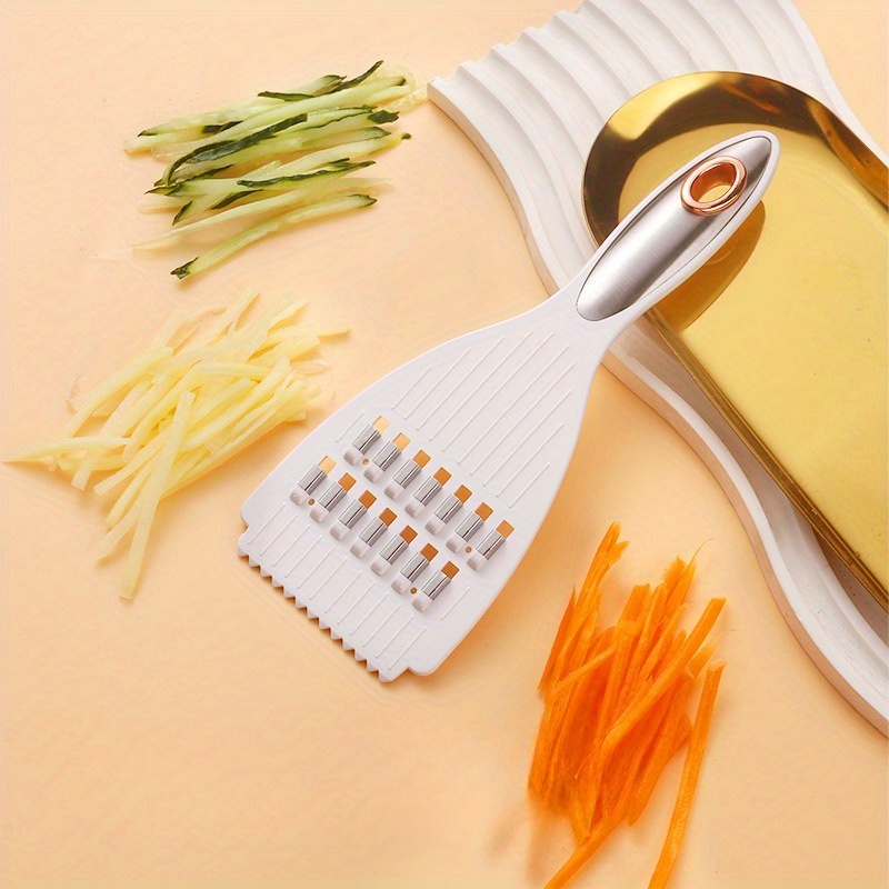 Multi Functional Vegetable Slicer & Sharpener Manual Food Cutter for Potatoes Carrots Fruits Durable Plastic Kitchen