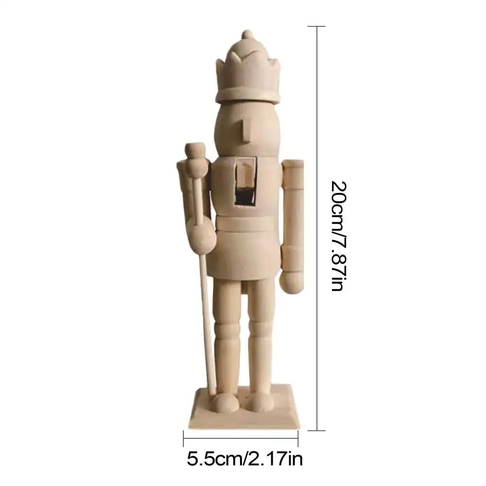 Wooden Paintable Nutcracker Craft Set