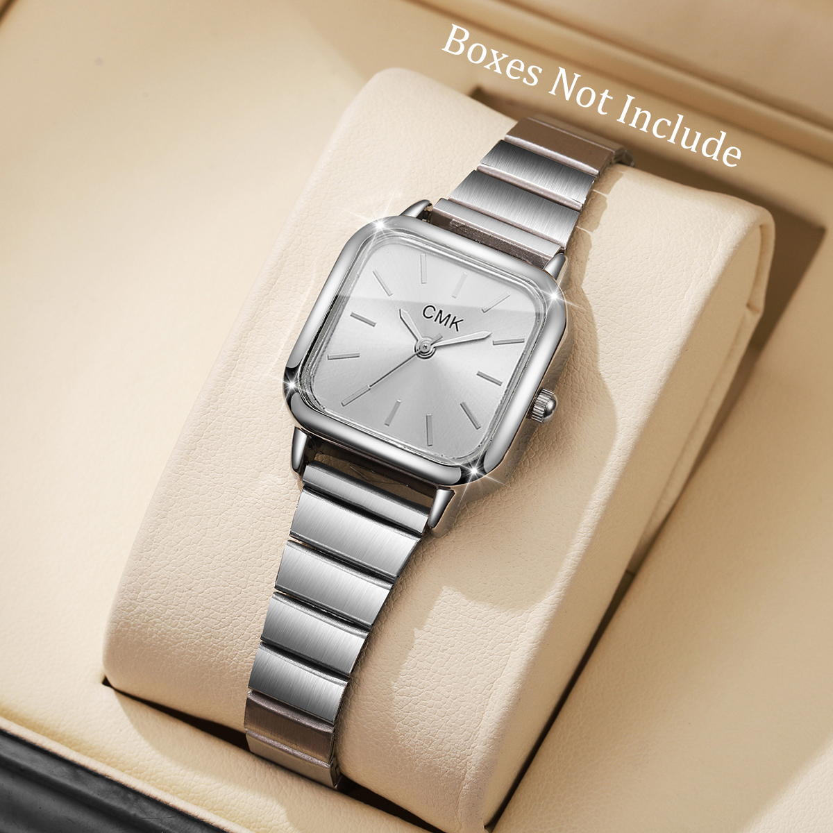 Luxury Ultra thin Quartz Womens Wristwatch Fashion Square Design with Elegant Strap