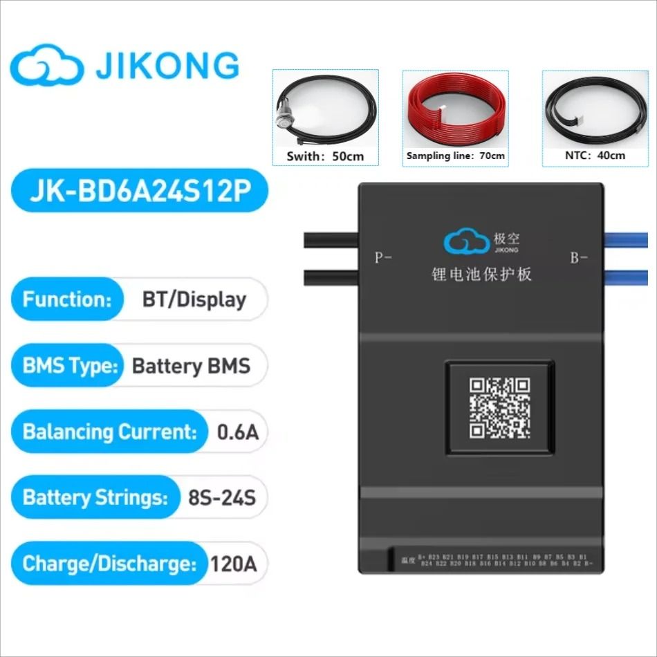 Smart Active Balance BMS Lifepo4 Li-Ion LTO Battery Management System 8S–24S 60A–600A