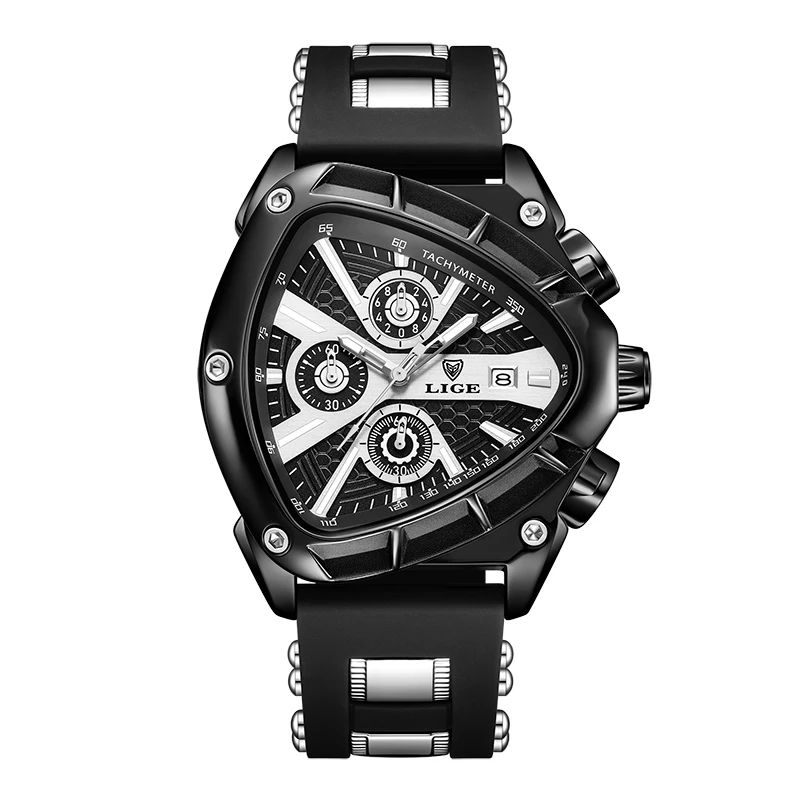 Luxury Waterproof Mens Quartz Watch with Large Dial