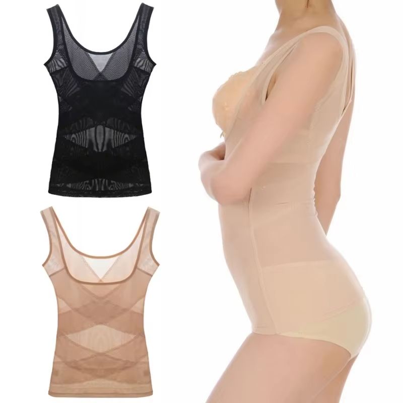 Women's Slimming Waist Trainer Bodysuit – Shapewear Sculpting Vest for Postpartum Recovery & Everyday Confidence