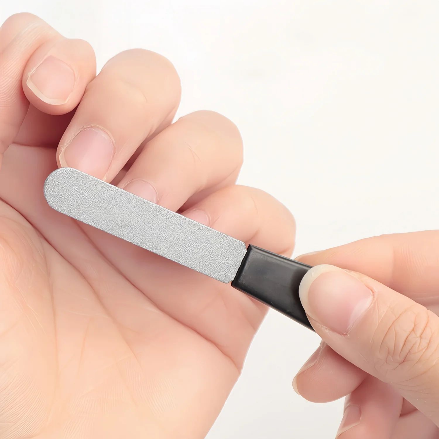 SteelEdge Pro Stainless Steel Nail File – Double-Sided Heavy-Duty Nail File with Sandblasted Finish