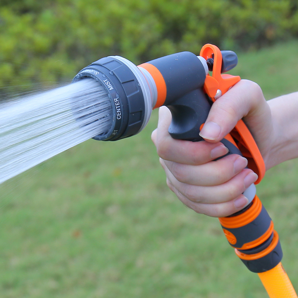 High Pressure Watering Gun Garden Nozzle, 8 Spray Modes for Lawn, Yard & Plant Watering, Adjustable Garden Hose Sprayer