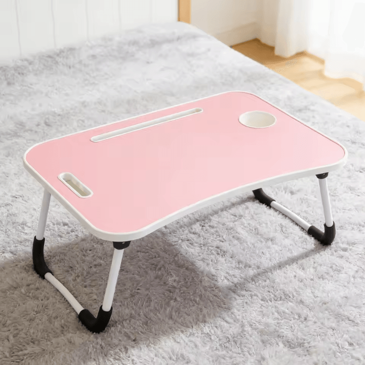 Foldable Small Wireless Charging Laptop Table Portable Bed Desk