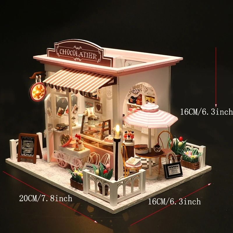 Mini Doll House Kit DIY Flower House