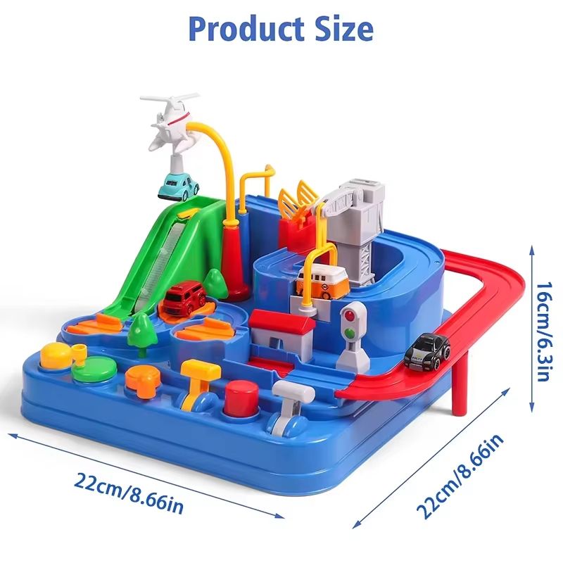 Racing Rail Car Model Educational Toy Track Adventure Game for Kids