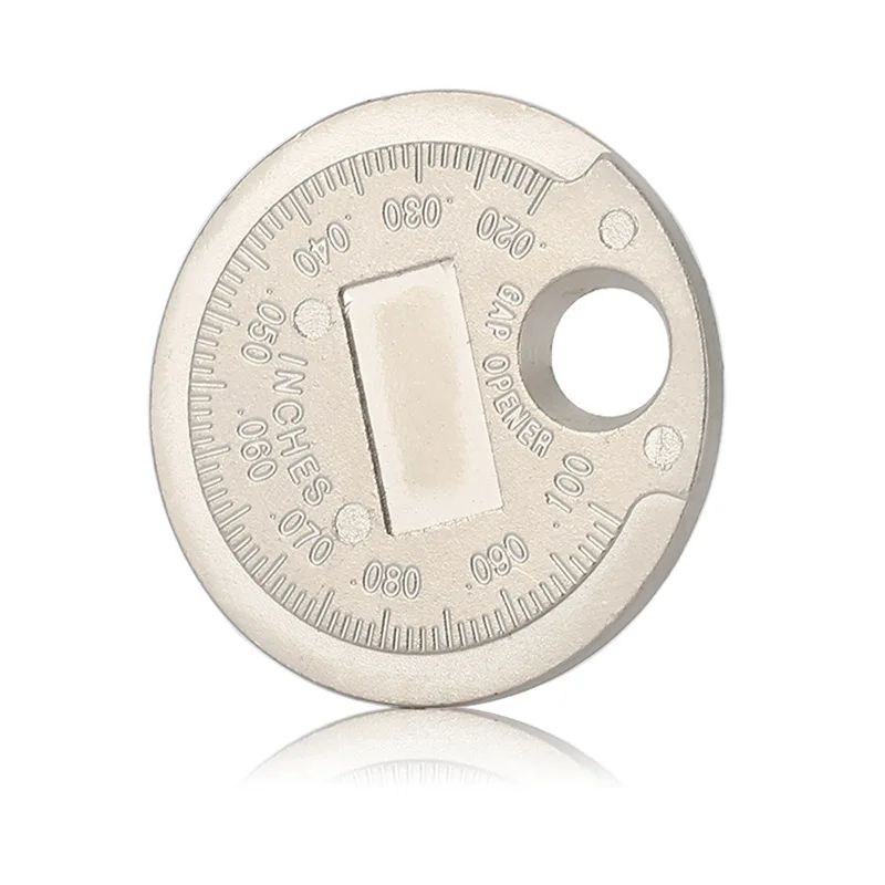 Coin Style Spark Plug Gap Gauge Measuring Tool