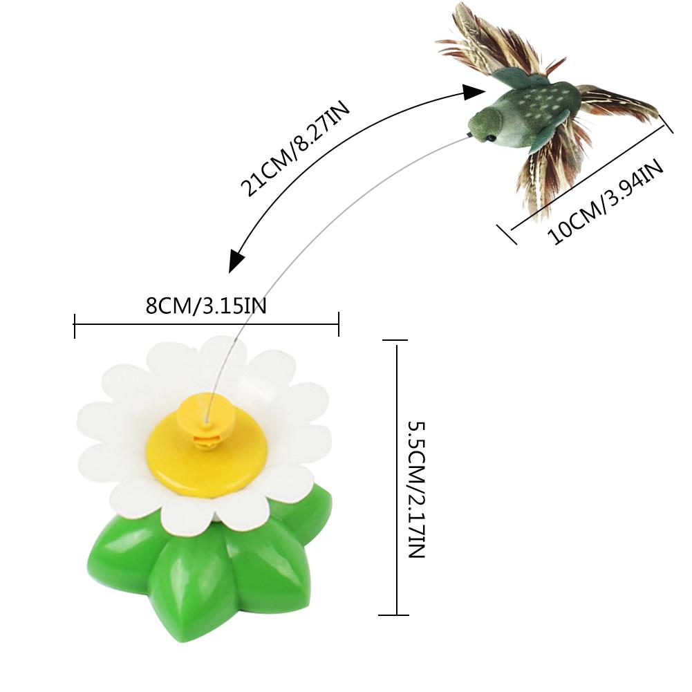 Electric Rotating Butterfly Bird Cat Toy: Fun Pet Seat Scratch & Intelligence Training
