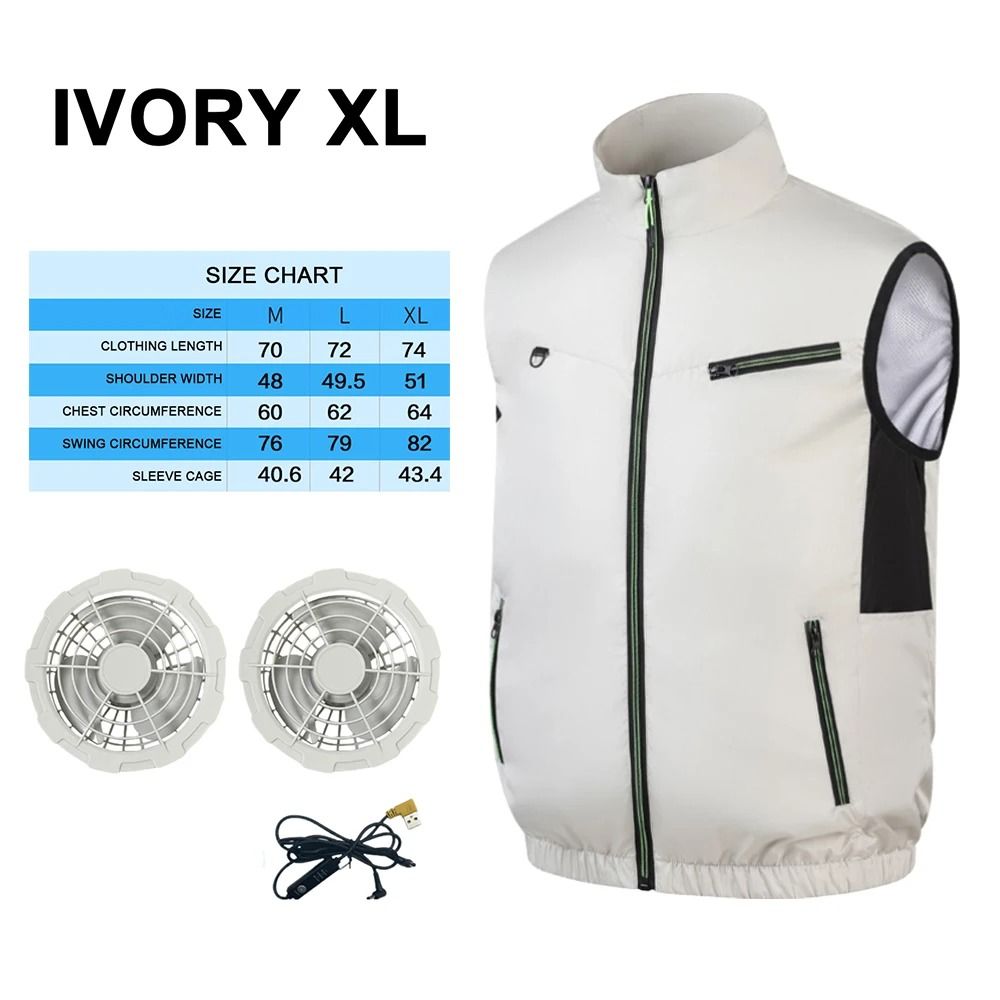 Cooling Fan Vest Summer Heat Resistant Air Conditioning Vest