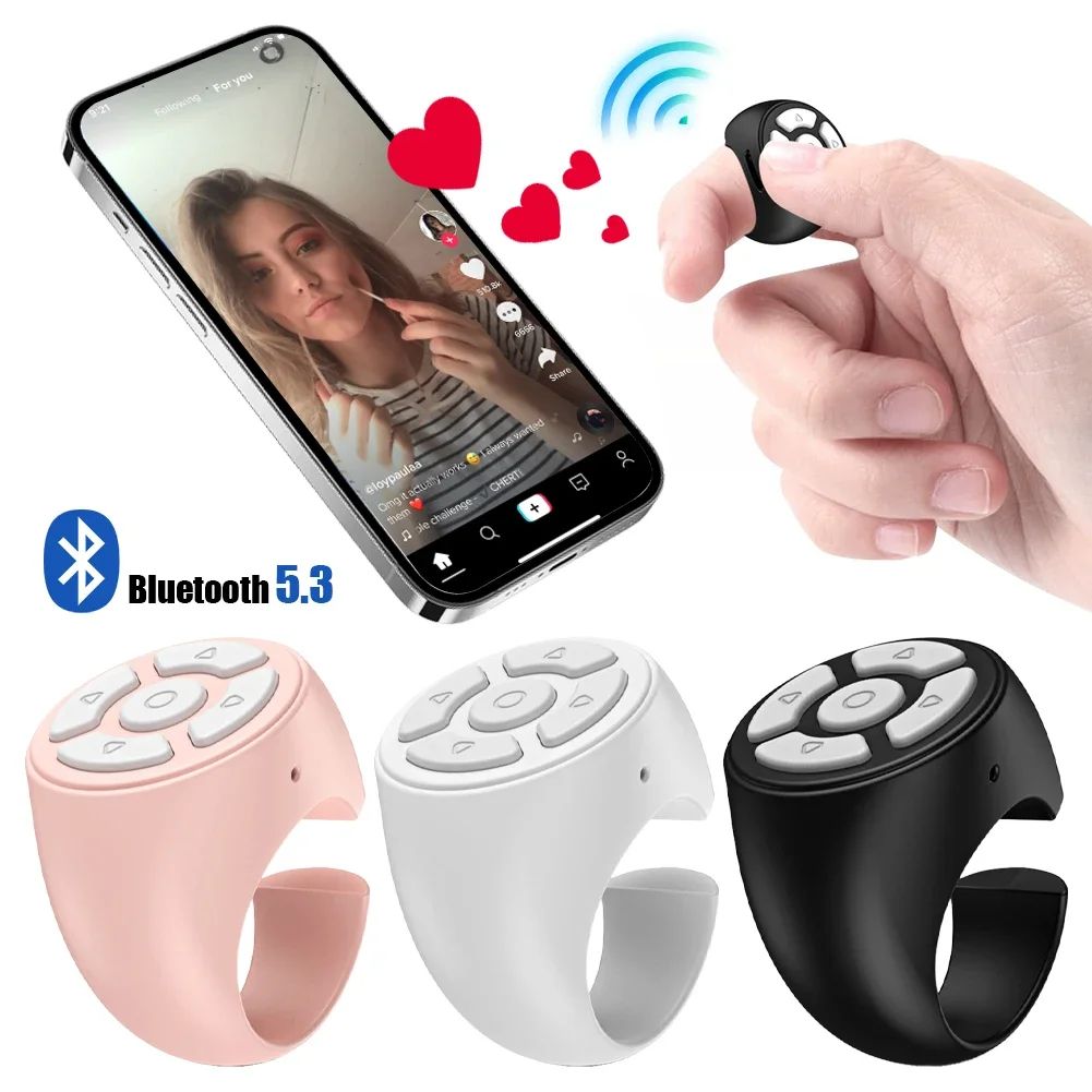SmartScroll Bluetooth Scrolling Ring Remote for Phones & TikTok