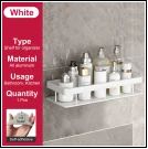 RustGuard Stainless Steel Shower Caddy with Heavy-Duty Suction Mount