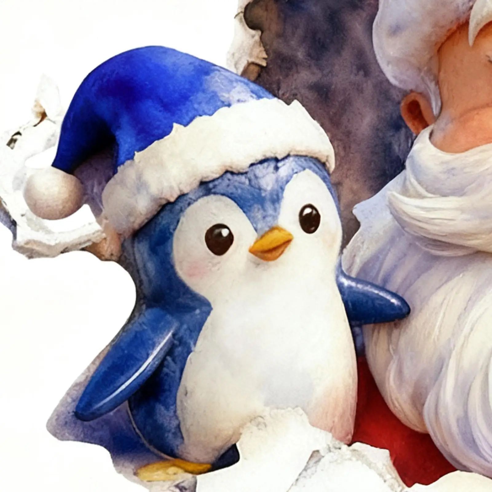 3D Wall Breaking Santa Claus Christmas Sticker