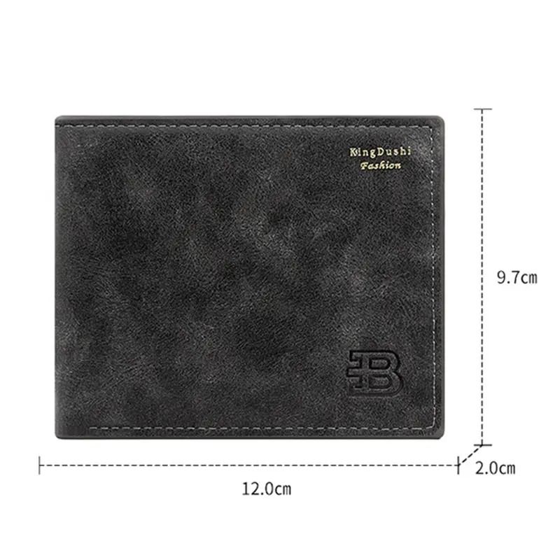 KingDushi Retro Frosted Slim Wallet and High-Performance Luxury Bifold Architecture